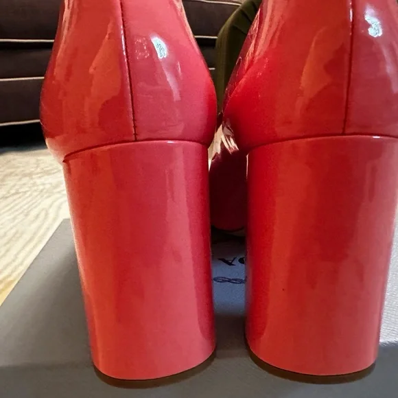 Prada pink Square Toe Clazature Donna Heels 40 - Picture 12 of 16